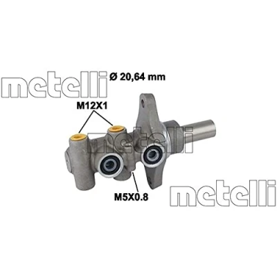 Abbildung von METELLI 05 0810 Hauptbremszylinder 20,64mm Aluminium