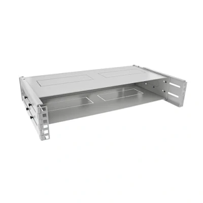 Abbildung von InLine® 19&quot; Rack zur Wandmontage, 2HE, 24 40cm Tiefe, mit Abdeckung, grau