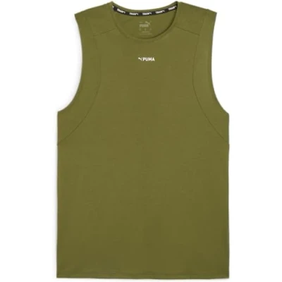Abbildung von Puma Triblend Sleeveless TANK Top, Herren, Größe: Medium, Olive green
