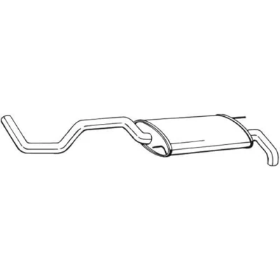 Abbildung von BOSAL 279 117 Endschalldämpfer SEAT: Ibiza 2