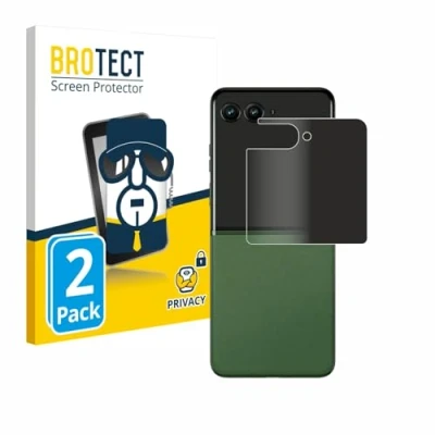 Abbildung von BROTECT (2 Stück Anti Spy Blickschutzfolie für Motorola Razr 50 (Hinteres Display) Privacy Screen Protector [Displayschutz, Sichtschutz]
