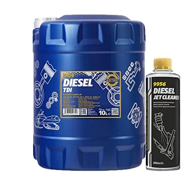 Abbildung von 10l, MANNOL 7909 Diesel TDI 5W 30 505.01 + Jet Cleaner Düsenreiniger Kraftstoff Additiv 250 ml