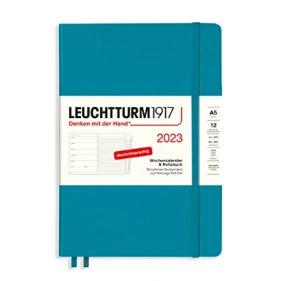 Abbildung von LEUCHTTURM1917 365672 Wochenkalender &amp; Notizbuch Medium (A5) 2023, 12 Monate, Ocean, Deutsch