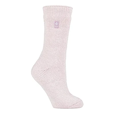 Abbildung von HEAT HOLDERS Damen Extra Warm Innen Flauschig Thermosocken für Geschenk Socken Winter (37 42, entstaubt Rosa)