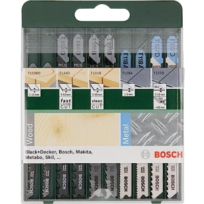 Abbildung von BOSCH Mixed Wood and Metal Stichsägeblätter Set 10 teilig