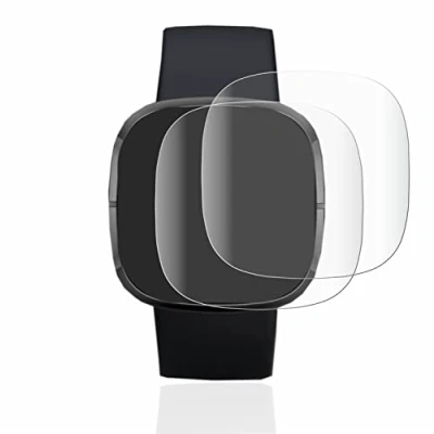 Abbildung von BROTECT 2 Stück Full Cover Schutzfolie für Fitbit Sense Screen Displayschutz Folie [3D Curved, Anti Fingerprint, Kristall Klar]