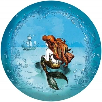 Abbildung von Komar Fototapete &quot;Ariel Dreaming&quot;, 125x125 cm (Breite x Höhe), rund und selbstklebend