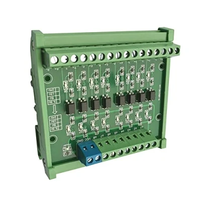 Abbildung von 8 Kanal Optokoppler Isolationsmodul, DC 24 V bis 5 PLC PNP Signalwandler Spannungswandler Adaptermodul