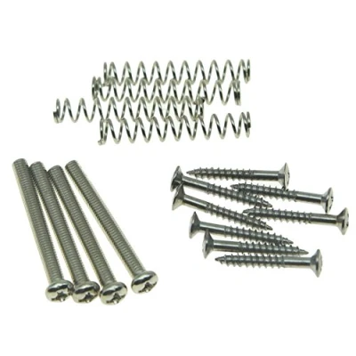 Abbildung von Tonabnehmer von Kaish, Höhenschrauben Kit mit Ring und Befestigungsschrauben, aus Chrom