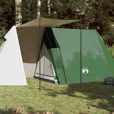 Abbildung von vidaXL Campingzelt, Trekkingzelt für 3 Personen Wasserdicht, Outdoor Zelt mit Abnehmbarem Überzelt, Wanderzelt Leicht Tragbar, Grün