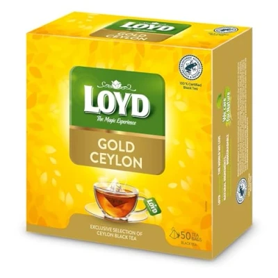 Abbildung von LOYD® Schwarzer Tee Gold Ceylon 1 Box 50 Teebeutel 100g Schwarztee Black Tea Hochwertige Mischung Aus Schwarzen Teesorten HochwertigenTeeblättern Schwarzteebeutel Aufbrühen Express Cay