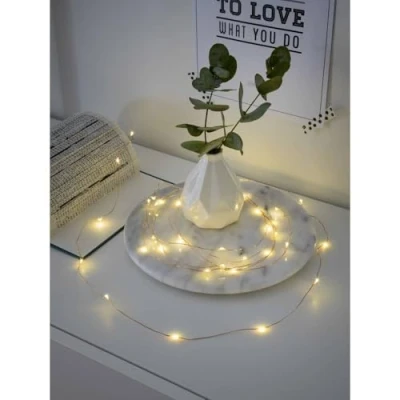 Abbildung von KONSTSMIDE Lichterkette Micro LED Lichterkette, 6h Timer, 20 warm Dioden