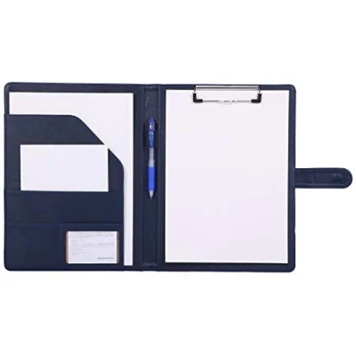 Abbildung von Klemmbrettmappe a4 Schreibmappe klemmbrett mappe mit ordner （Blau）
