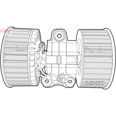 Abbildung von DENSO DEA05004 Innenraumgebläse für Linkslenker BMW: 5 Limousine, X5, Touring