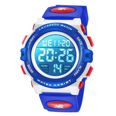 Abbildung von BEN NEVIS Digital Uhren für Kinder Jungen 50 M Wasserdicht Sports Outdoor Digitaluhr Silikon Armbanduhr mit Wecker/Stoppuhr/LED Licht/Stoßfest/Datum,Elektronische Kinderuhren Blau