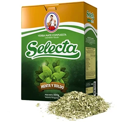 Abbildung von 🍃 Selecta Yerba Mate Tee Siempre 0.5 kg + Geschenk Probe (40g): 🧉Reich an Antioxidantien und Vitaminen, beschleunigt den Stoffwechsel, zuckerfrei Paraguay 🇵🇾