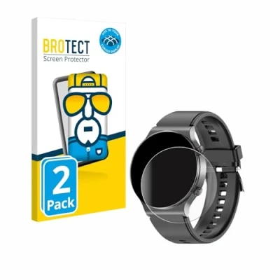 Abbildung von BROTECT 2 Stück Full Cover Schutzfolie für Kardena Care Pro (rund) Screen Displayschutz Folie [3D Curved, Anti Fingerprint, Kristall Klar]