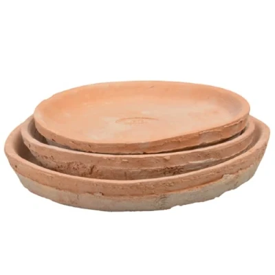 Abbildung von degawo 3er Satz Set Untersetzer rund aus Aged Terracotta