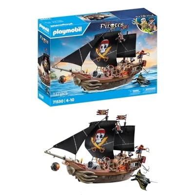 Abbildung von Playmobil® Konstruktions Spielset Großes Piratenschiff (71530), Pirates, (137 St), Made in Europe
