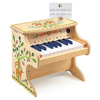 Abbildung von DJECO Klavier Kinderklavier mit 18 Tasten aus Holz DJ06006
