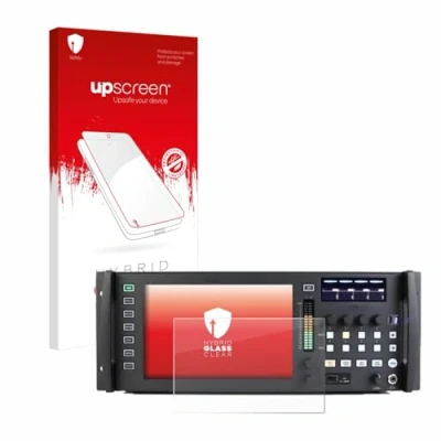 Abbildung von upscreen Schutzglas für Behringer Wing Rack Schutzfolie, Glas Folie [Klar, 9H Panzerschutz, Anti Fingerprint]