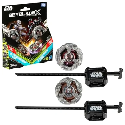 Abbildung von Hasbro Beyblade X und Star Wars Collab The Mandalorian 3 60F vs. Moff Gideon 80N Multipack, Set