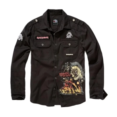 Abbildung von Brandit Herren IRM Luis Shirt Hemd, black, XXL