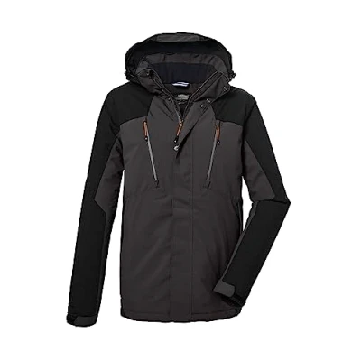 Abbildung von killtec Herren Funktionsjacke/Outdoorjacke mit abzippbarer Kapuze KOW 25 MN JCKT, anthrazit, XXL, 39708 000
