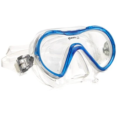 Abbildung von Mares Erwachsene Mask Seahorse Taucherbrille, Blau Reflex/Transparente, BX