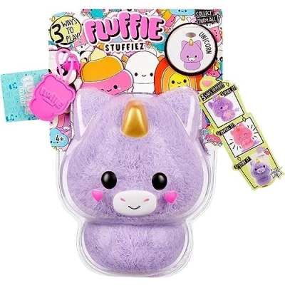 Abbildung von Fluffie Stuffiez Kleine Sammelplüschfigur UNICORN Überraschung beim Auspacken mit ASMR Fidget DIY Fellabziehen, Ultrasofter Flaum ideal für Kinder ab 4 Jahren