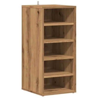 Abbildung von vidaXL Schuhschrank Artisan Eiche 32x35x70 cm Holzwerkstoff, Schuhaufbewahrung, Schuhregal, Lagerschrank Schuhe, Schuhorganizer, Schuhständer