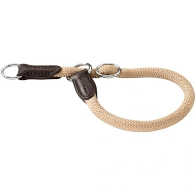 Abbildung von HUNTER Freestyle Dressurhalsung, Hundehalsband, Zugstopper, robust, wetterfest, 60 (L XL), beige