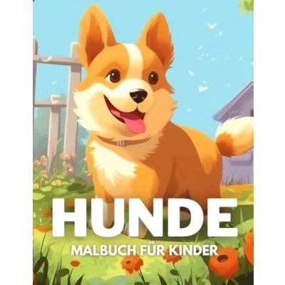 Abbildung von Hunde Malbuch für Kinder: +40 lustige und einfache Zeichnungen von niedlichen zum Ausmalen Kinder, Jungen Mädchen, die lieben Stress abbauen entspannen