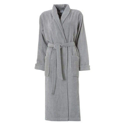 Abbildung von Seahorse Bademantel Pure Unisex, Langform, Velours, Schalkragen, Gürtel, Langarm, aufgesetzte Taschen