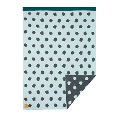 Abbildung von LÄSSIG Baby Kinderdecke Strickdecke weich Bio Baumwolle GOTS zertifiziert/Baby Blanket Little Chums Stars mint