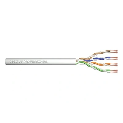 Abbildung von DIGITUS Roh Patchkabel Cat 6 Meterware Unkonfektioniert 100 m U UTP Netzwerk Kabel LSZH AWG 26/7 Grau