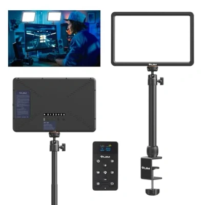 Abbildung von VIJIM K20 Key Light LED Videoleuchte mit Fernbedienung, Professionelles Studio Panel 600 Lumen und 10W, 11&quot; Video Licht Dimmbare 2500K 9000K, für YouTube/Live Streaming