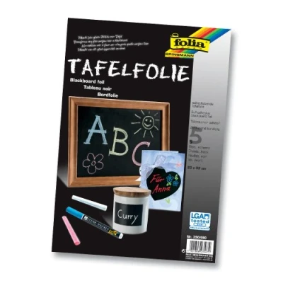 Abbildung von folia Tafelfolie selbstklebend 23,0 x 33,0 cm