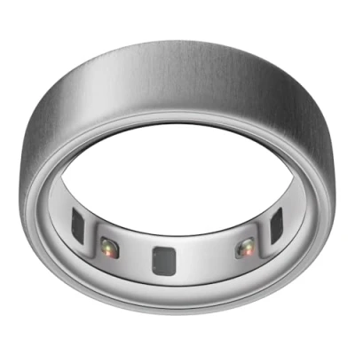 Abbildung von Oura Ring 4 Gebürstetes Silber Size 13 Smart Measure First with Sizing Kit Sleep Tracking Wearable Heart Rate Fitness Tracker Up to 8 Days Battery Life