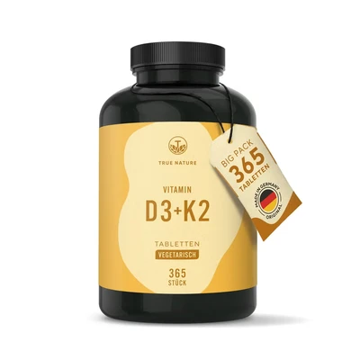 Abbildung von Vitamin D3 + K2 Tabletten