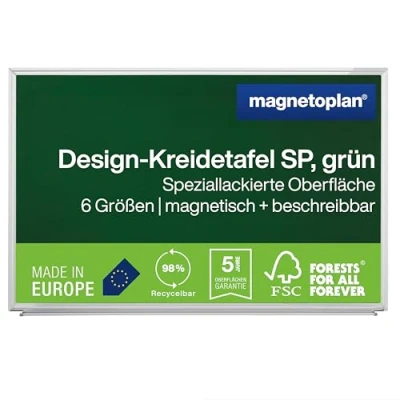 Abbildung von Magnetoplan Kreidetafel SP 1240295 60x45cm magnethaftend dunkelgrün