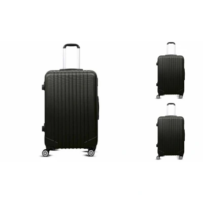 Abbildung von 3 tlg &quot;Travel&quot; ABS Hartschalenkofferset Trolley Zahlenschloss Koffer