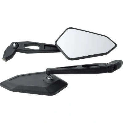 Abbildung von Hashiru Lenkerspiegel M10x1,25R ST04 schwenkbar mattschwarz