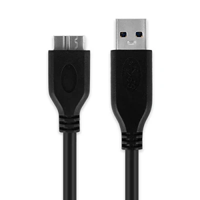 Abbildung von CELLONIC® USB Kabel 1m kompatibel mit Netgear AirCard 810 / 810S Ladekabel Micro 3.0 auf A Datenkabel 1A schwarz PVC