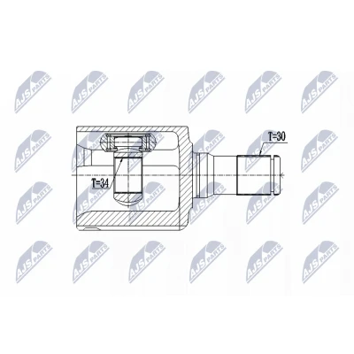 Abbildung von NTY NPW CH 043 Gelenksatz Automatikgetriebe Vorderachse links JEEP: Renegade SUV