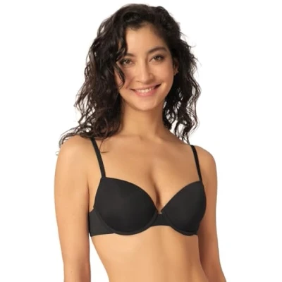 Abbildung von Skiny Damen Micro Essentials T Shirt BH, Schwarz, 70A EU