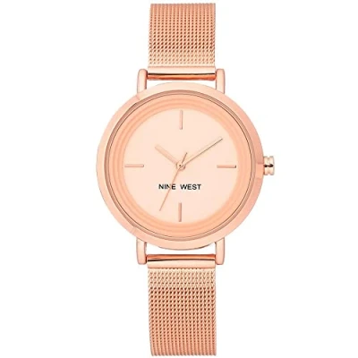 Abbildung von Nine West Mesh Armbanduhr für Damen