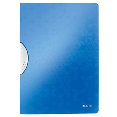 Abbildung von Leitz WOW ColorClip Klemmmappe (A4, PP) blau metallic