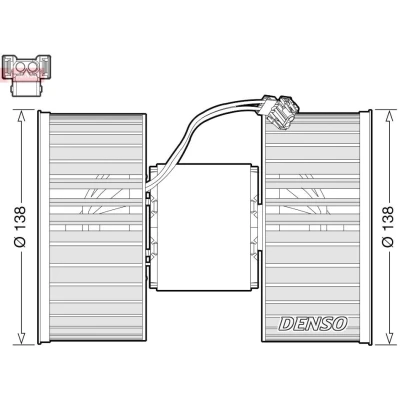 Abbildung von DENSO DEA05006 Innenraumgebläse für Linkslenker BMW: X3