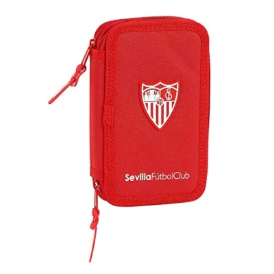 Abbildung von Sevilla FC, rot, 125x40x195 mm, Federmäppchen mit Zwei Fächern